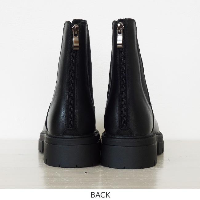 REMME (レメ) チェルシー ブーツ バックジップ サイドゴア