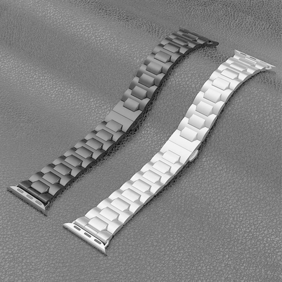 Apple Watch最新シーリズに対応 全シーリズ対応　金属ベルト高級ステンレス バンドプッシュ式 Ｄ バックル ビジネス風ストラップ |  | 03