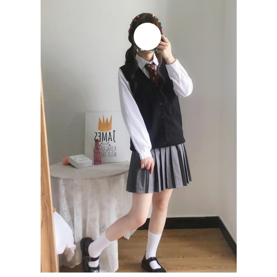 前開きスクールベスト綿100%ニットベスト９ゲージ無地「アミコレ」 |  | 07