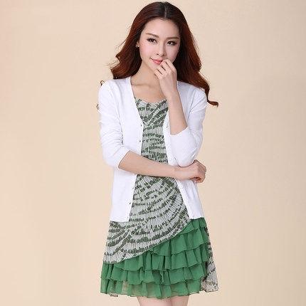 カラフルVネックカーディガンレディース長袖(UVケア洗濯機OK無地） |  | 05