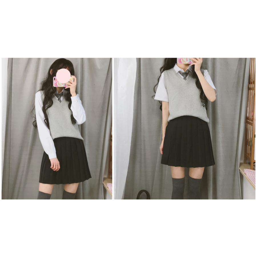 スクールベスト年間使いやすい綿100%学生制服ベストVネック９ゲージ無地「アミコレ」 |  | 09