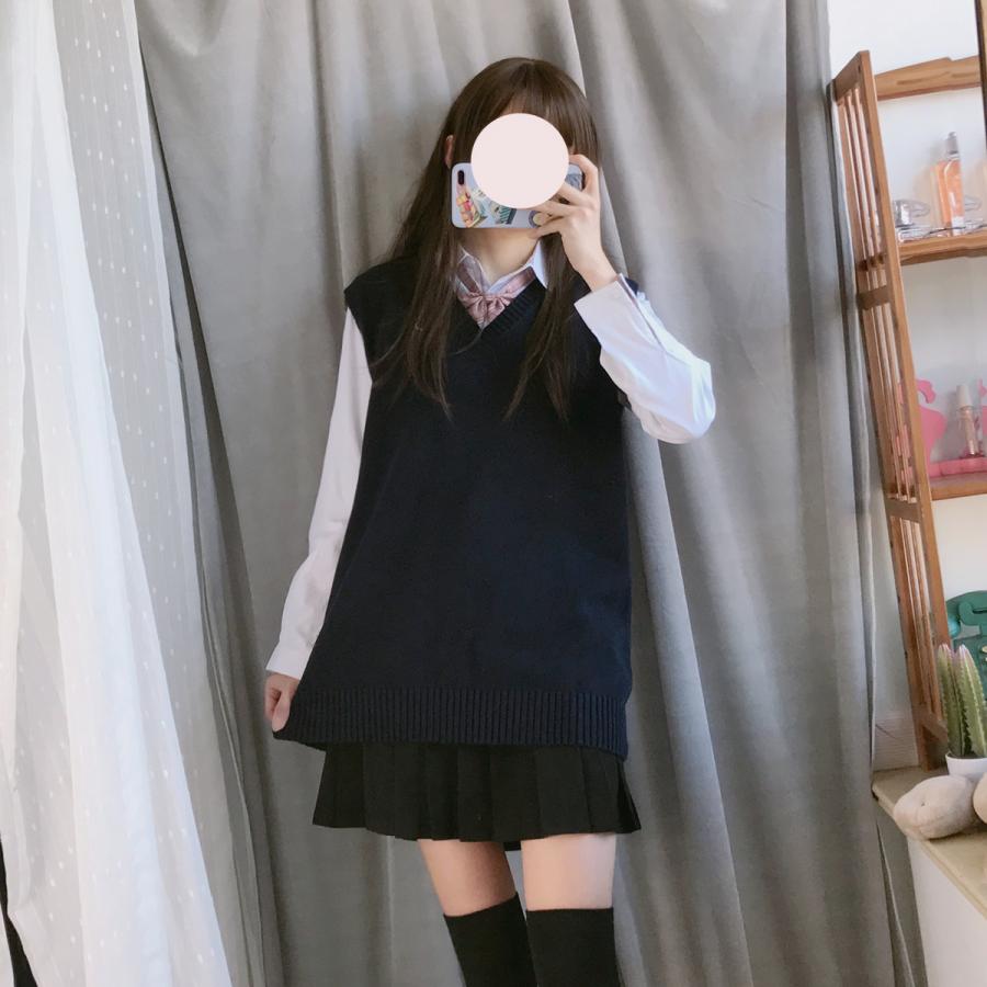 Deuxieme Classe 中綿 ベストブラック9/半ば過ぎまでお値下げ スクールベスト年間使いやすい綿100%学生制服ベストVネック9