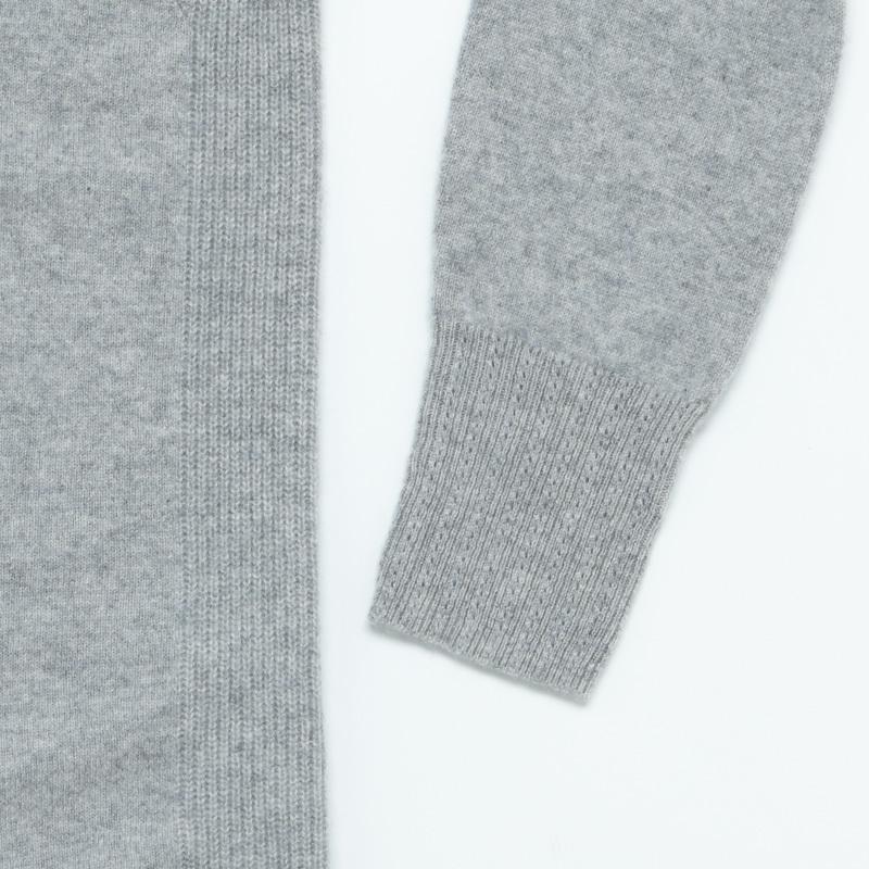 Deaier カシミヤ100%クルーネックオーバーサイズニットチュニック |  | 04