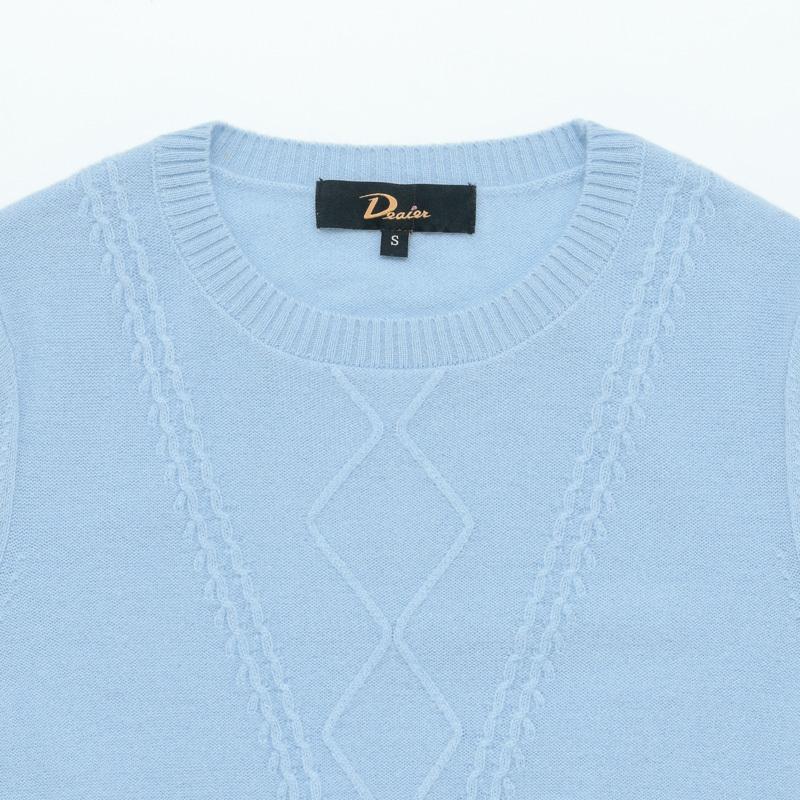 Deaier カシミヤ100%クルーネックニット Deaier カシミヤ100%クルーネックニット : AMIMONOcollection