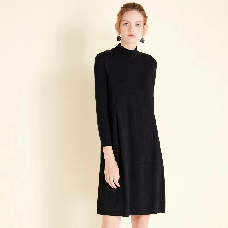 Deaier アンゴラウサギ混クルーネックワンピースチョニック | 