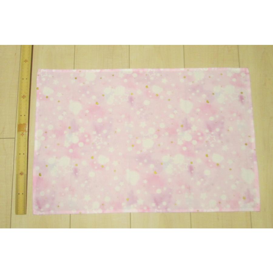 給食用ランチョンマット58×38サイズ大きめ【グリッターピンク紫グラデーション星】女の子　ランチマット　ナフキン |  | 03
