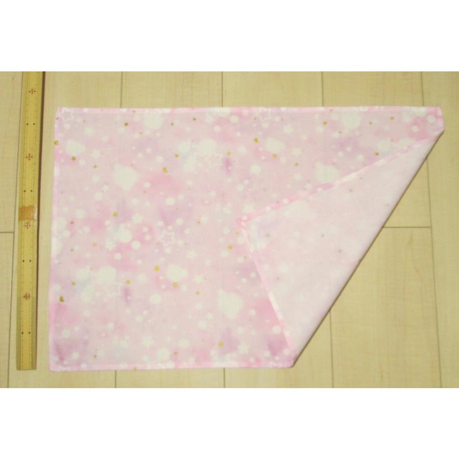 給食用ランチョンマット58×38サイズ大きめ【グリッターピンク紫グラデーション星】女の子　ランチマット　ナフキン |  | 04