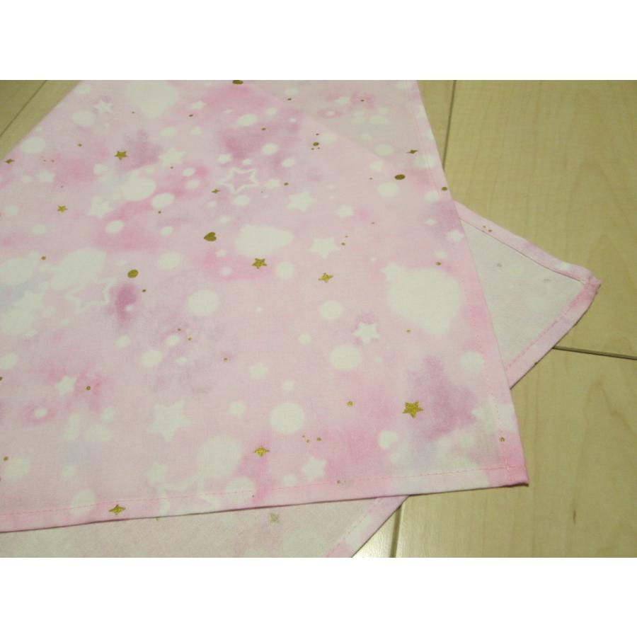 給食用ランチョンマット58×38サイズ大きめ【グリッターピンク紫グラデーション星】女の子　ランチマット　ナフキン |  | 06