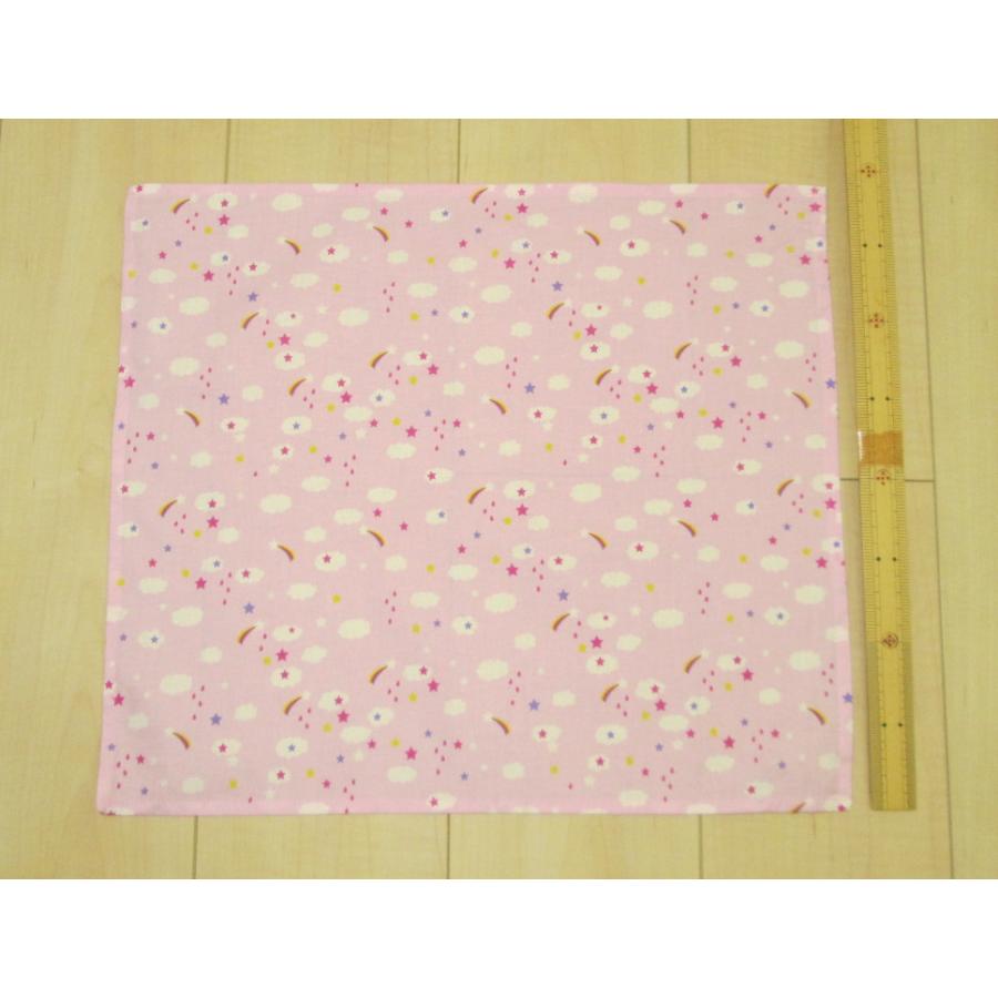45×40サイズ小学校給食用ランチョンマット【ピンクにくも、星、しずく柄】 |  | 01