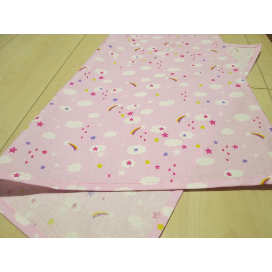 45×40サイズ小学校給食用ランチョンマット【ピンクにくも、星、しずく柄】 |  | 06
