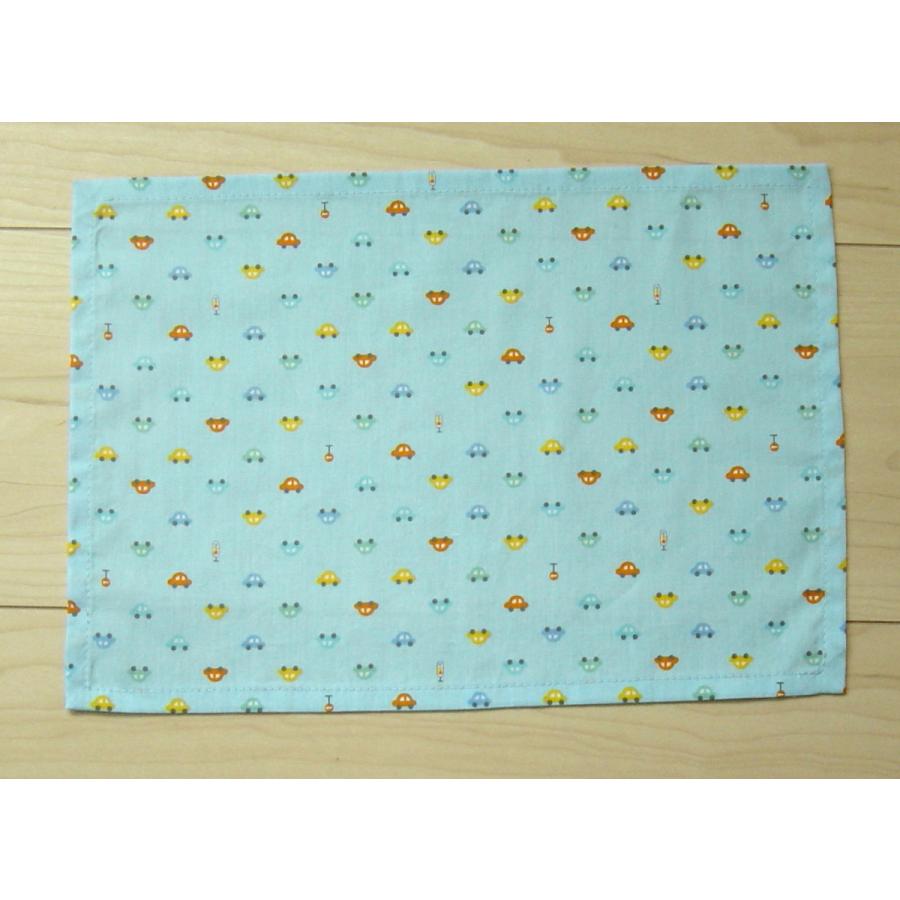 ランチョンマット30×21（A4サイズ）【水色に小さめカラフル車柄