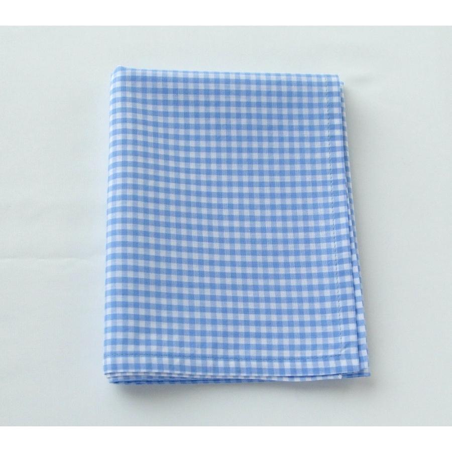 給食用ランチョンマット55×35【水色のギンガムチェック3.5mm】 |  | 06