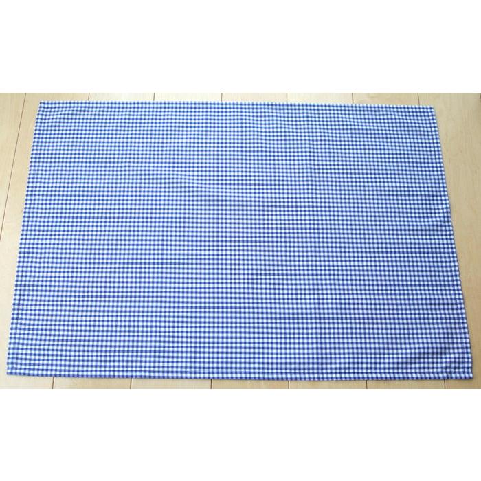 給食用ランチョンマット60 40 濃青の3mmギンガムチェック 綿 薄地 Us 手作り雑貨 Amico 通販 Yahoo ショッピング