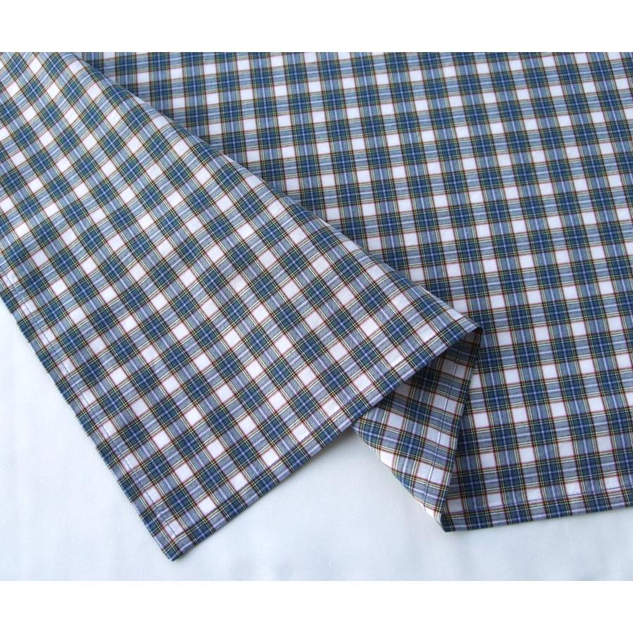 給食用ランチョンマット60×40【ブルーのチェック】綿・薄地 |  | 02