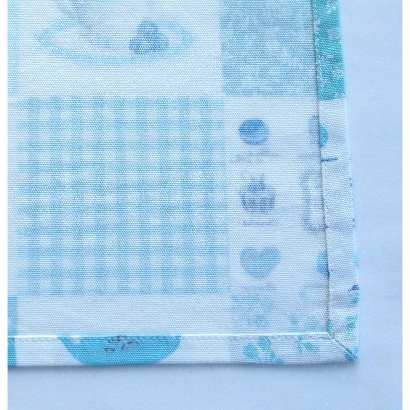 給食用ランチョンマット40×35【水色のスウィーツ柄】綿 |  | 04