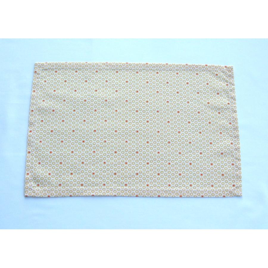 ランチョンマット30×20（A4サイズ）【オレンジのひまわり柄】綿 |  | 01