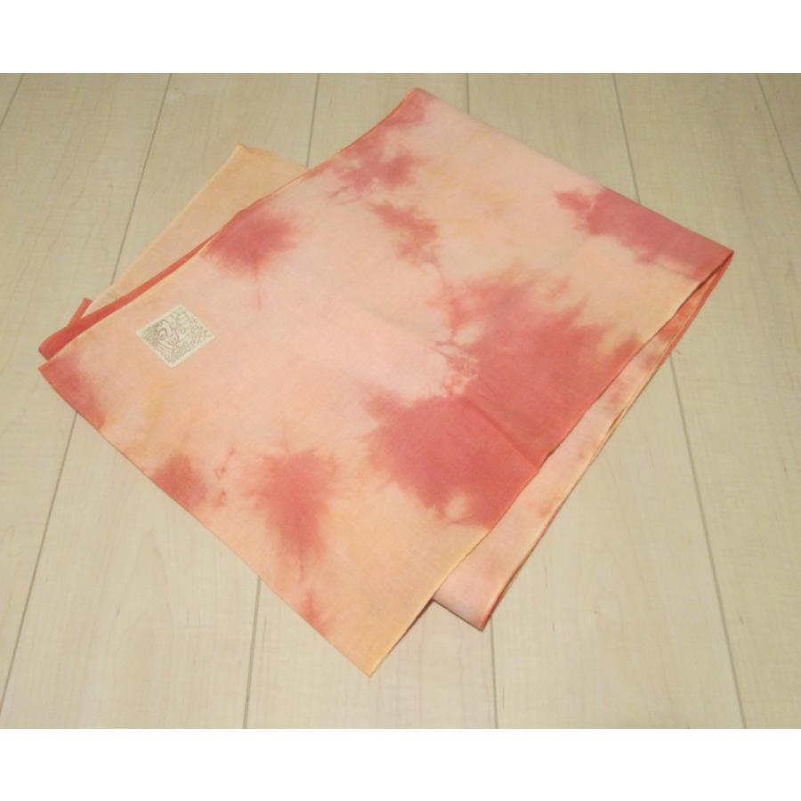 天然素材草木染めのさらし 抱っこ紐・おんぶ紐☆あかね染め むら染め インテリア 防災グッズにも　5ｍ きりっぱなしのさらし《A》 |  | 11