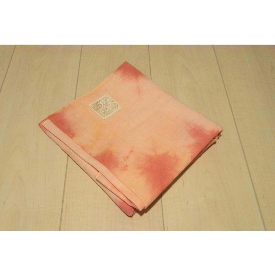 天然素材草木染めのさらし 抱っこ紐・おんぶ紐☆あかね染め むら染め インテリア 防災グッズにも　5ｍ きりっぱなしのさらし《A》 |  | 15