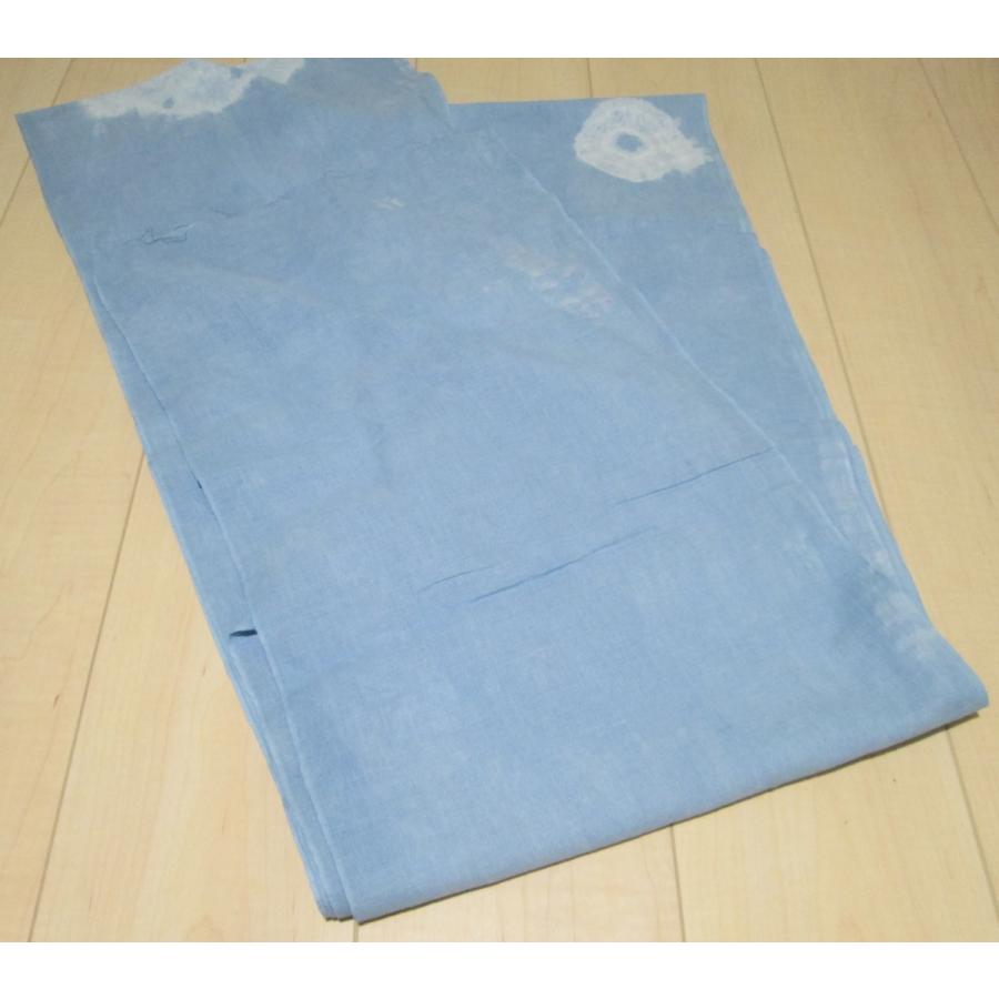 天然素材草木染めのさらし 抱っこ紐・おんぶ紐☆藍染め 絞り模様 インテリア 防災グッズにも　5ｍ きりっぱなしのさらし《B》 |  | 09