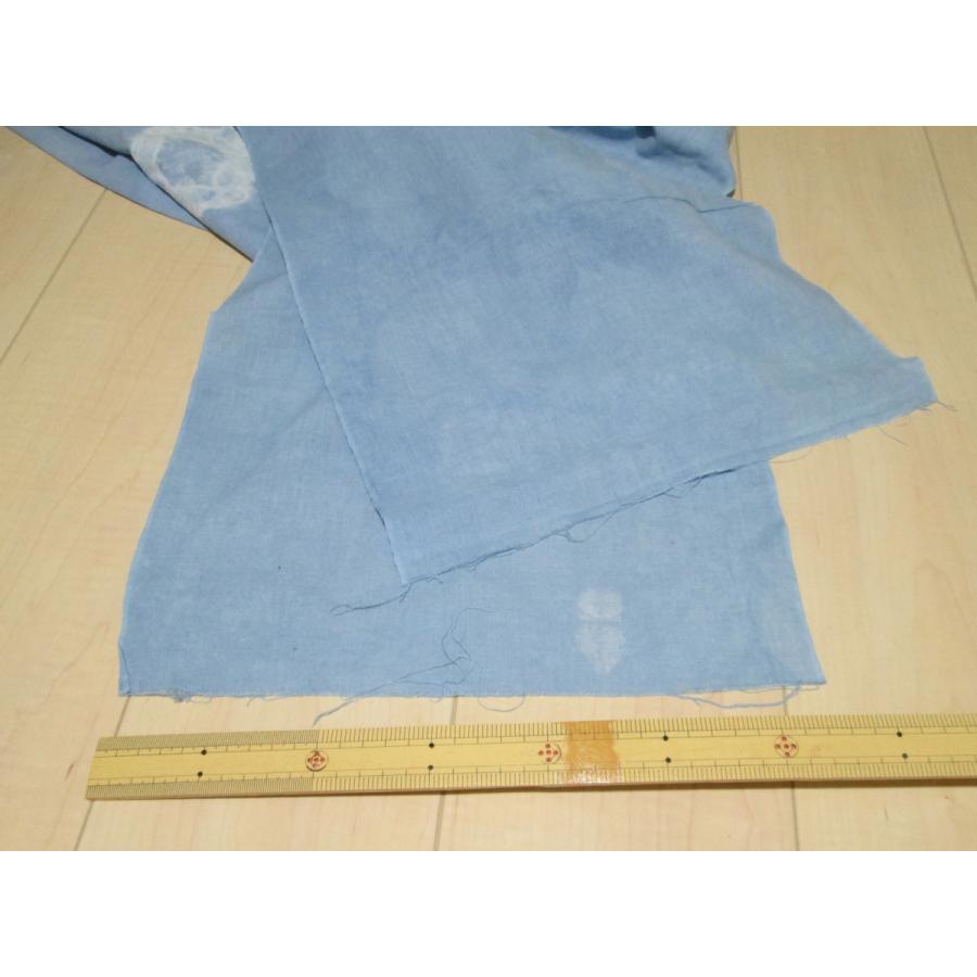 天然素材草木染めのさらし 抱っこ紐・おんぶ紐☆藍染め 絞り模様 インテリア 防災グッズにも　5ｍ きりっぱなしのさらし《B》 |  | 04