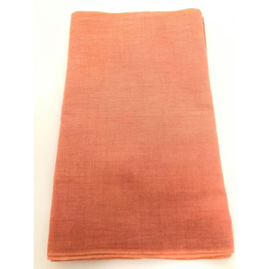 天然素材草木染めのさらし 抱っこ紐・おんぶ紐☆あかね染め あかね色インテリア 防災グッズにも　5ｍ きりっぱなしのさらし《D》 |  | 01