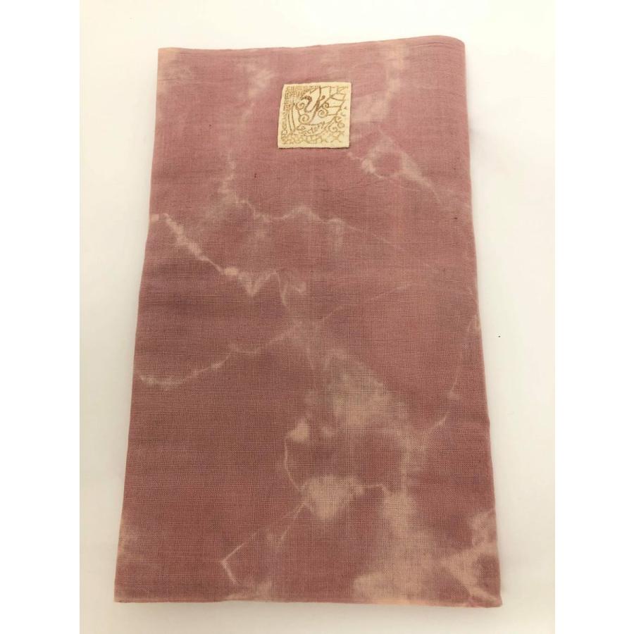 天然素材草木染めのさらし 抱っこ紐・おんぶ紐☆あかね染め 薄い紫ピンク インテリア 防災グッズにも　5ｍ きりっぱなしのさらし《E》 | 