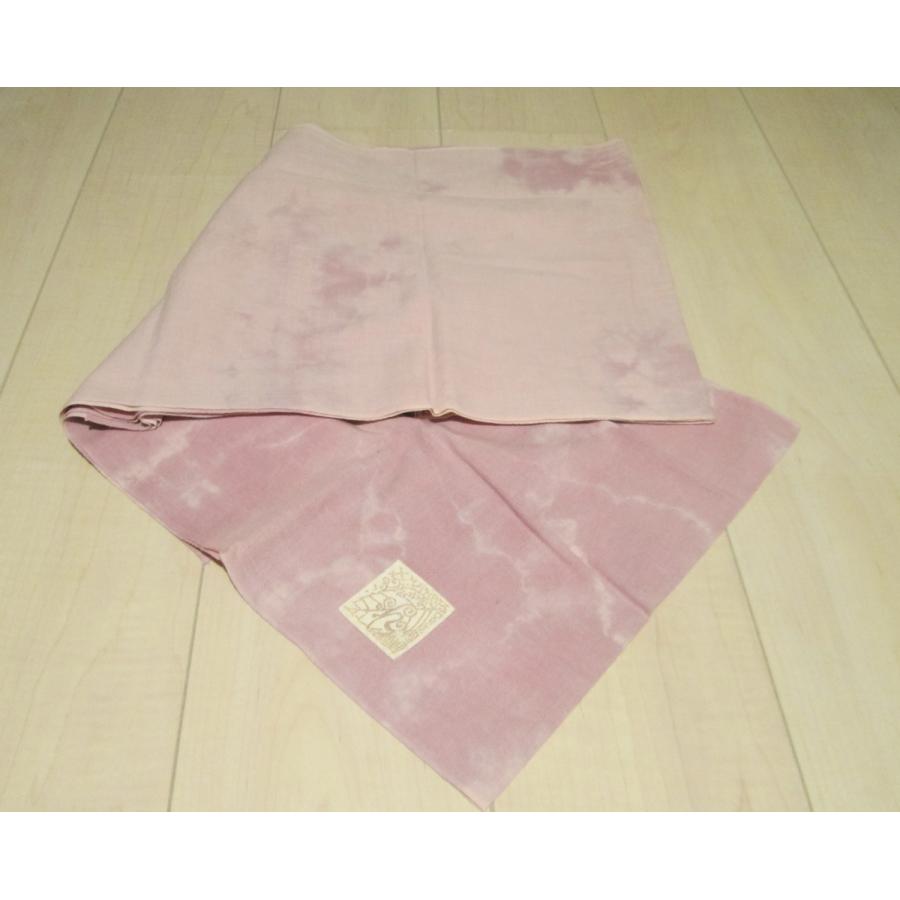 天然素材草木染めのさらし 抱っこ紐・おんぶ紐☆あかね染め 薄い紫ピンク インテリア 防災グッズにも　5ｍ きりっぱなしのさらし《E》 |  | 02