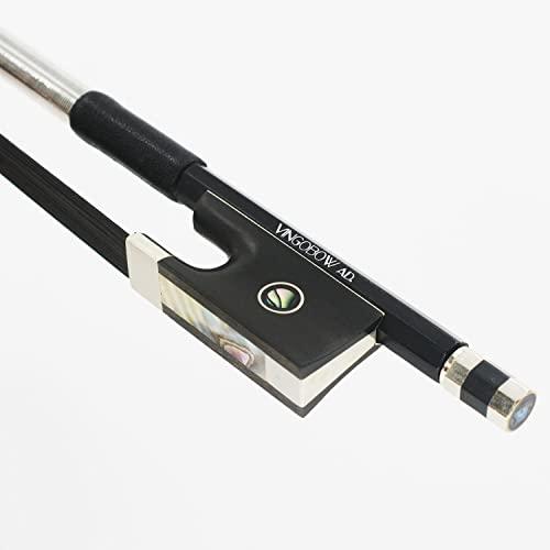 VINGOBOWカーボンファイバーバイオリン弓Carbon Fiber Violin Bow 4/4サイズ 天然の黒い馬毛で明るい音確かな品質で！！