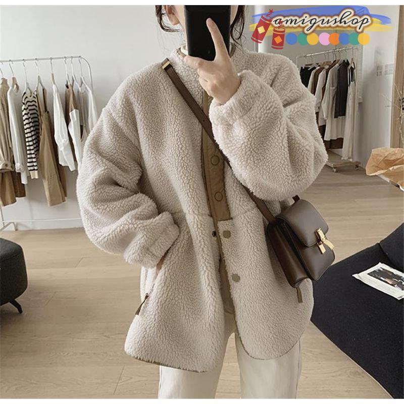 ファッションなデザイン フリースジャケット ボアコート ボアジャケット レディース 服＆ファッション小物