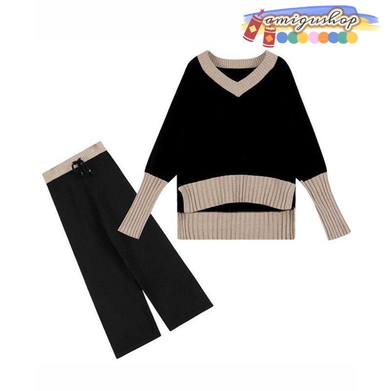 パンツスーツ レディース ニットセーター ワイドパンツ セットアップ 長袖 卒業式 服 母 ママ スーツ 入学式 卒園式 入園式 セレモニー 部屋着 | ブランド登録なし | 10