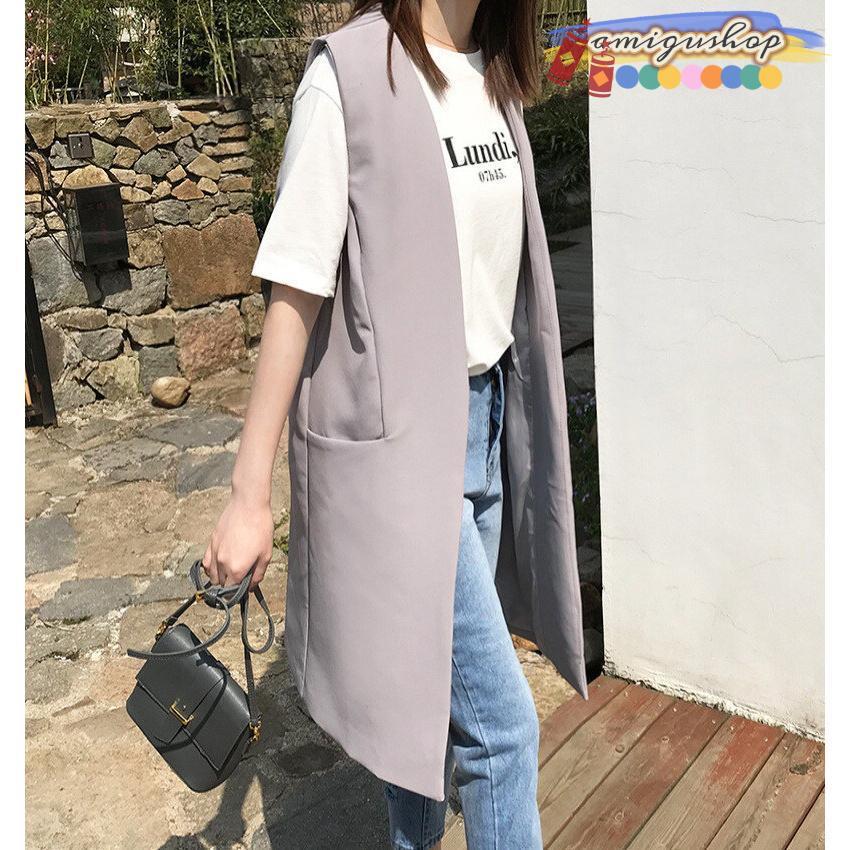 ロングトレンチジレ アウター トレンチ ベスト ジレ