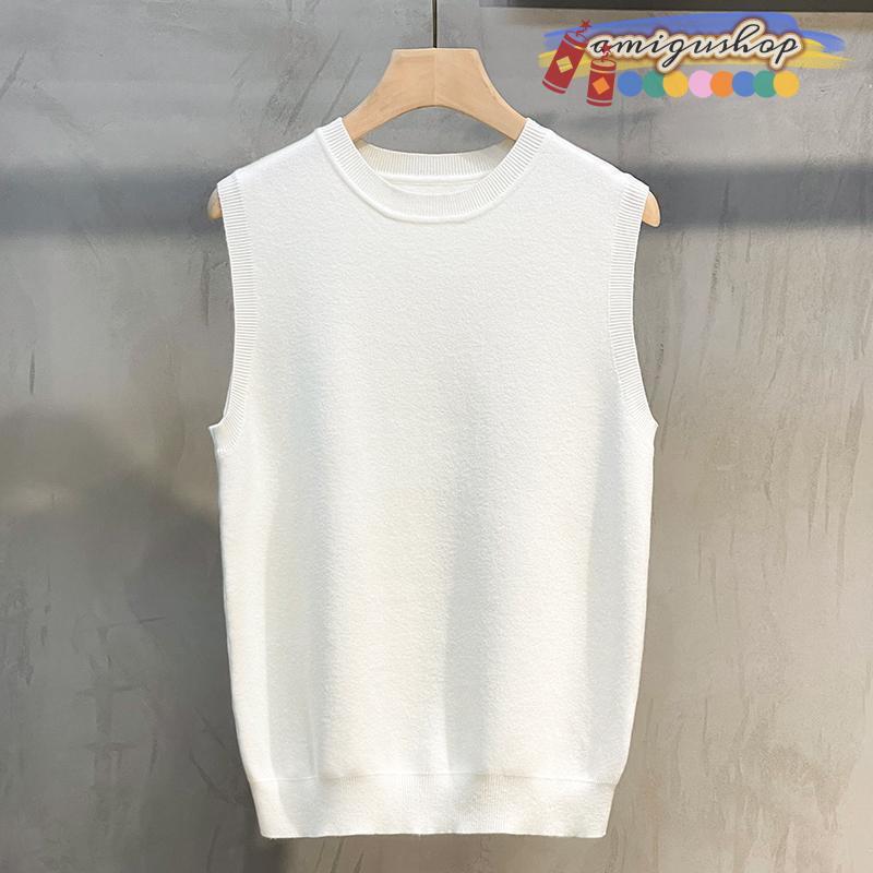 ニットベスト メンズ レディース 男女兼用 春服 プルオーバー ジレー クルーネック 無地 制服ベスト ノースリーブ フォーマル ビジネス 暖かい | ブランド登録なし | 01