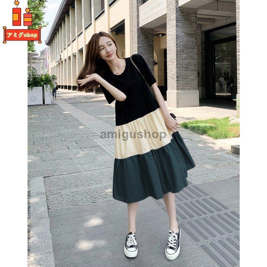 マタニティ ワンピース 半袖 マタニティウェア マタニティドレス ファッション おしゃれ ママ プレママ レディース 着やすい 妊娠 妊婦 夏 かわいい Hl0224 Gg5 アミグshop 通販 Yahoo ショッピング