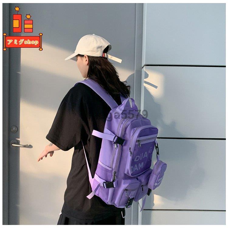リュックサック 4colors シンプル 可愛い Cool少女 レディース ポケット多い リュックバック大容量 ファッション高校生 大学生 中学生 大容量 登山 韓国風 Joamlsv3oh Borgolacasetta It