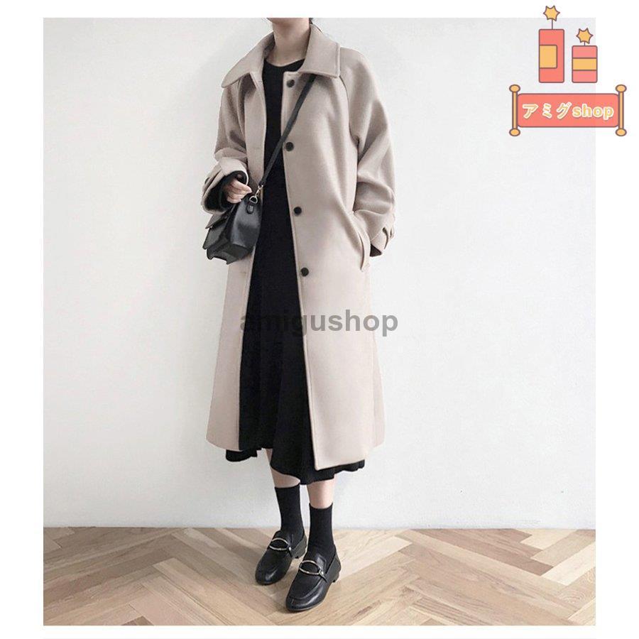チェスターコート レディース アウター ブラック ベージュ ロング ステンカラー きれいめ フェミニン Srumstteck コート アウター Www Elghoniemy Com