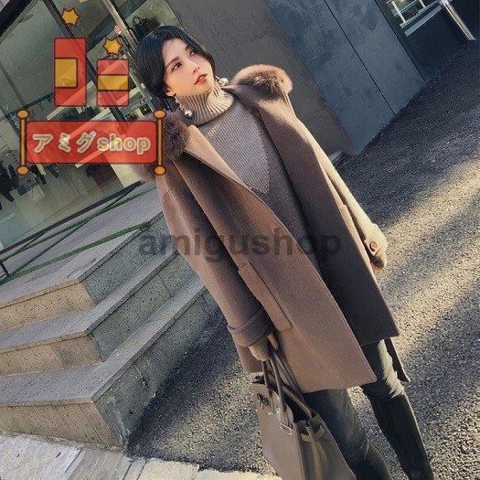 超目玉 チェスターコート レディース フード パーカー ファー ルーズ 体型カバー フェミニン 防寒 きれいめ 秋冬 日本全国送料無料 Viddevegen No