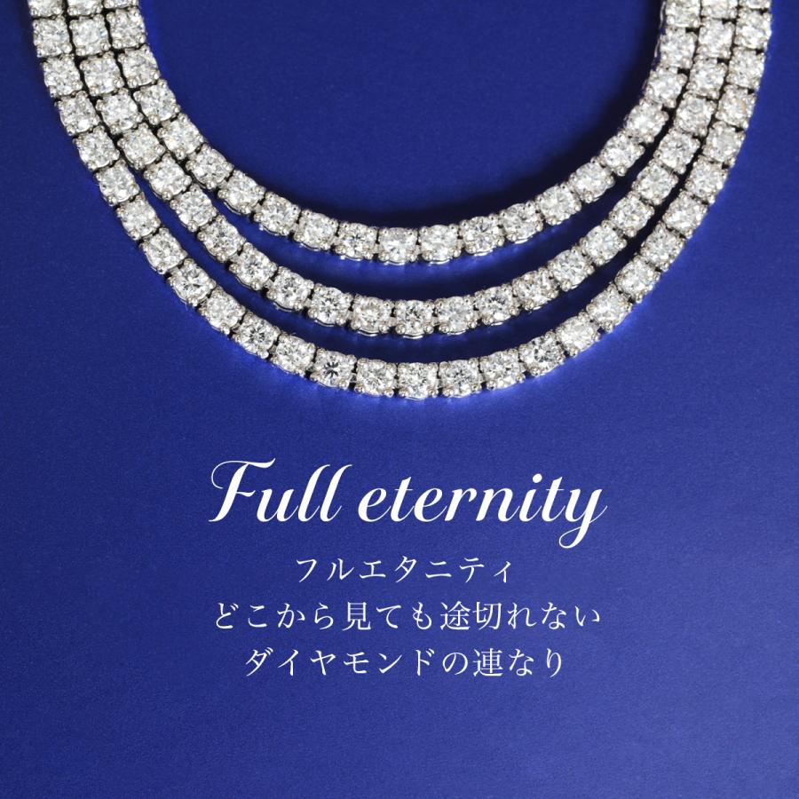 18金 ネックレス ダイヤ 5カラット テニスネックレス プラチナ