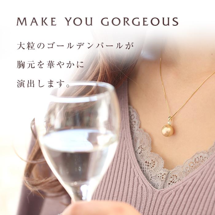 K18YG ゴールド パール ネックレス 大粒 真珠 ゴールデンパール K18YG ゴールド パール ネックレス 大粒 真珠 ゴールデンパール