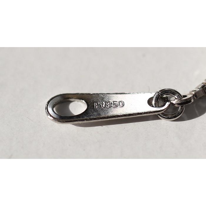 Pt850 ベネチアンチェーン ネックレス 0.8mm 45cm スライド式 Pt850 ベネチアンチェーン ネックレス 0.8mm 45cm スライド式