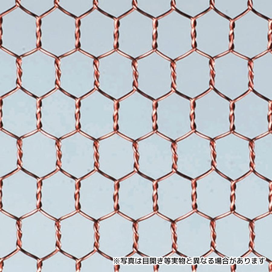 銅亀甲金網 目開き 10mm #23 線径 0.5mm サイズ 910mm×27m