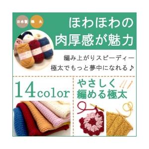 1色10玉セット 毛糸 秋冬 あみもねっと 楽らくニット極太 