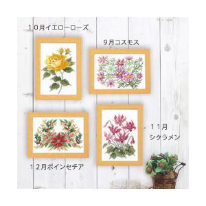 Olympus（オリムパス） 刺繍 刺しゅう キット 12ヶ月の花フレーム