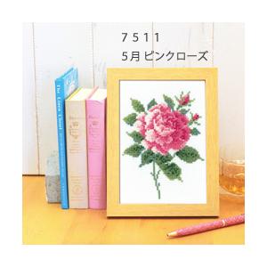 カントリー刺繍フレーム Olympus 刺繍 刺しゅう キット オリムパス 12ヶ月の花フレーム