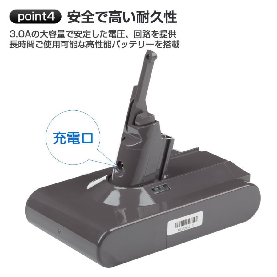 ダイソンバッテリー互換 V8シリーズ対応 7000mAh V8/SV10 ダイソン V8 バッテリー 3000mAh dyson V8slim SV10 互換