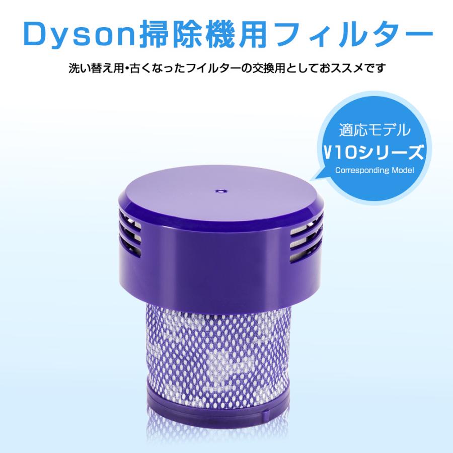 ダイソン掃除機フィルター V10 シリーズ 2個セット プレ
