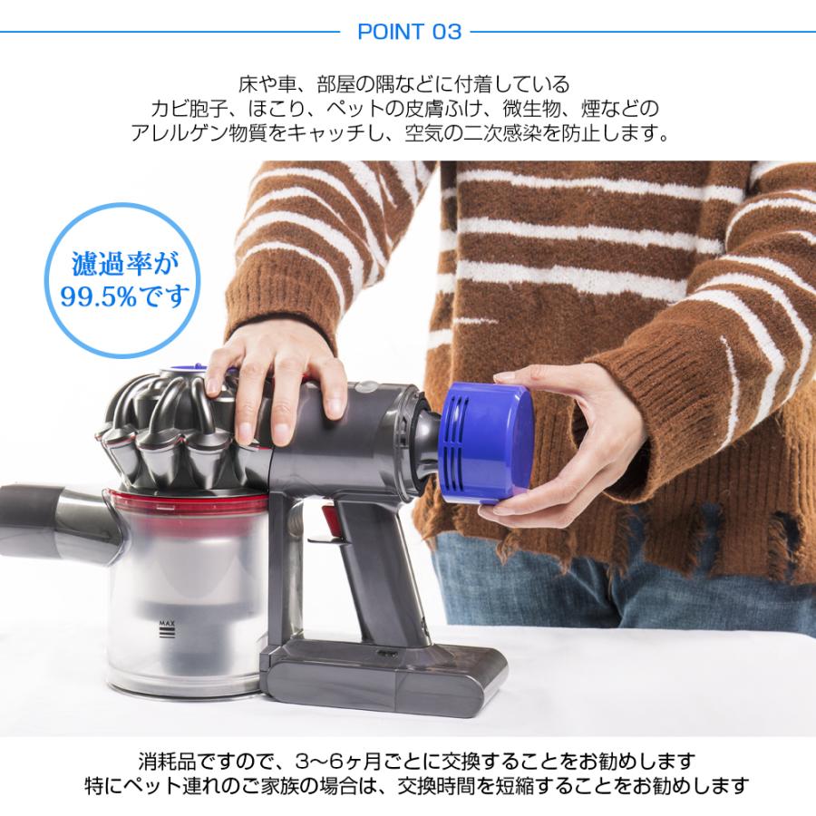 ダイソン掃除機フィルター V8 V7 シリーズ 2個セット プレフィルター