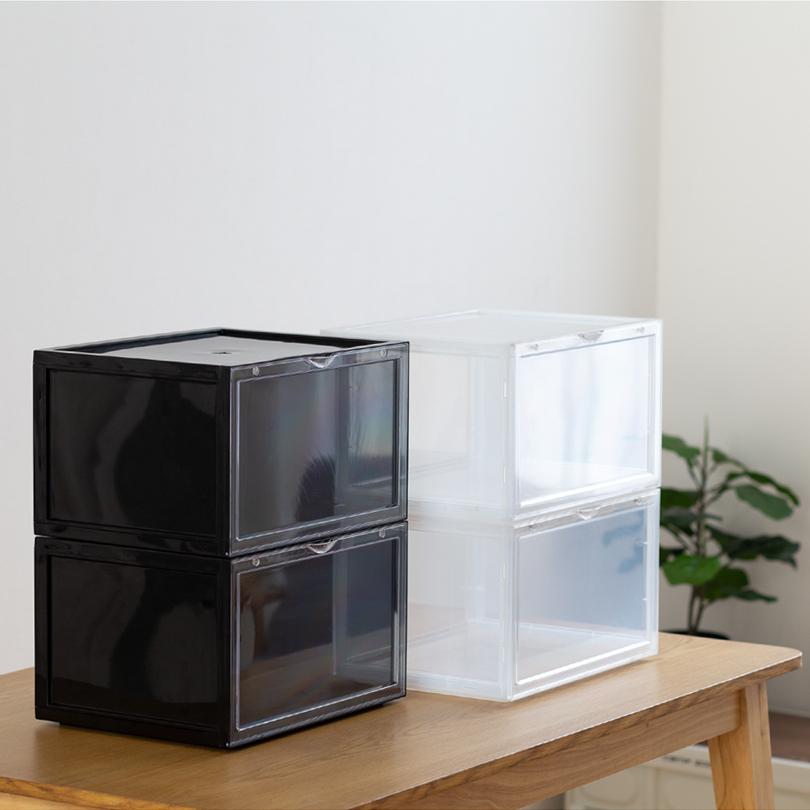 A BATHING APE 収納ボックス クリア　2個セット A BATHING APE®より、スニーカーコレクターから注目を集める「見せる