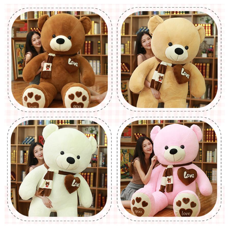 ぬいぐるみ 特大 巨大ぬいぐるみ クマ 抱き枕 マフラー付き ぬいぐるみ 特大 巨大ぬいぐるみ クマ 抱き枕 マフラー付き