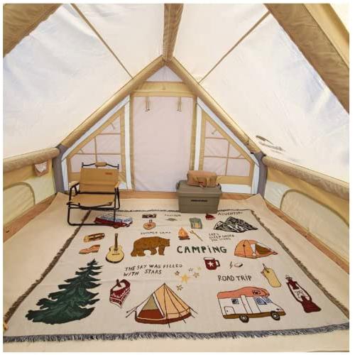 アウトドア キャンピングデザインブランケット. 車中泊… ……