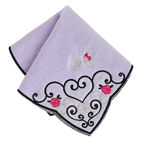 【ANNA SUI】 チュール刺繍 タオルハンカチ (パープル) [綿100％] 婦人 レディース ハンドタオル 約28cm ANNA SUI 10